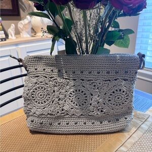 The Sak Gray Crochet Bag No strap